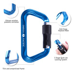 OMEGA PACIFIC STANDARD D 3-STAGE QUIK-LOK BLUE NFPA (CARABINER)