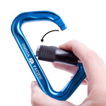 OMEGA PACIFIC STANDARD D 3-STAGE QUIK-LOK BLUE NFPA (CARABINER)